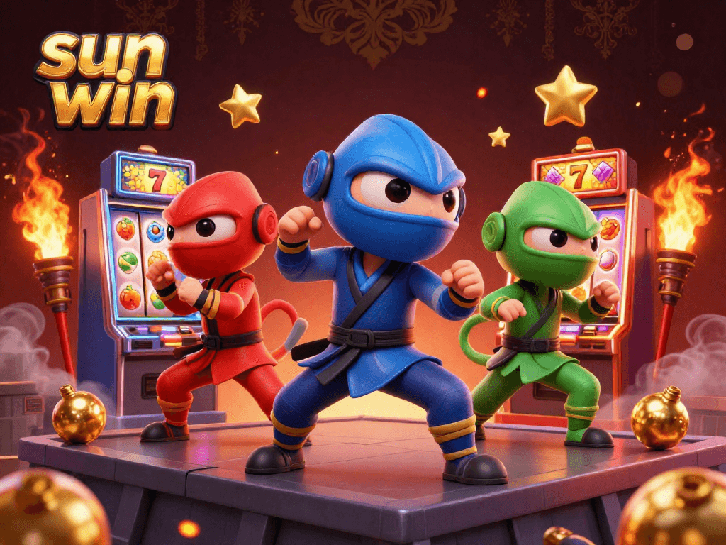 Experience thrilling slot games with sun win featuring ninja chameleons and dynamic casino elements.