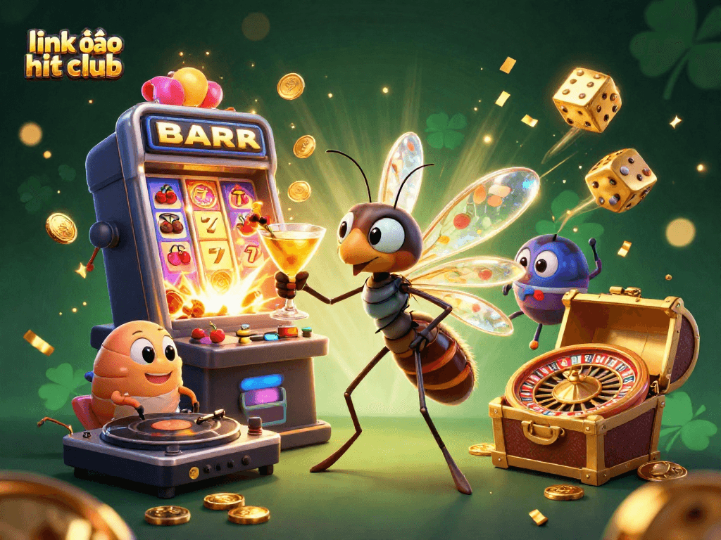 Experience thrilling gameplay at link vào hit club with colorful 3D casino characters and dynamic slot machine action.