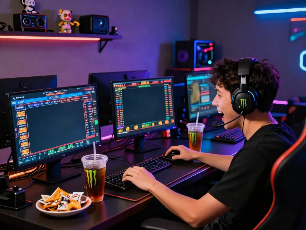 Exciting live gaming session at https://gem88.jpn.com/ with player engaging in casino games and sports betting.
