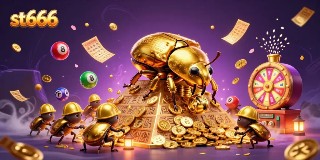 Engage in thrilling gaming experiences at st666 with vibrant characters and casino elements.