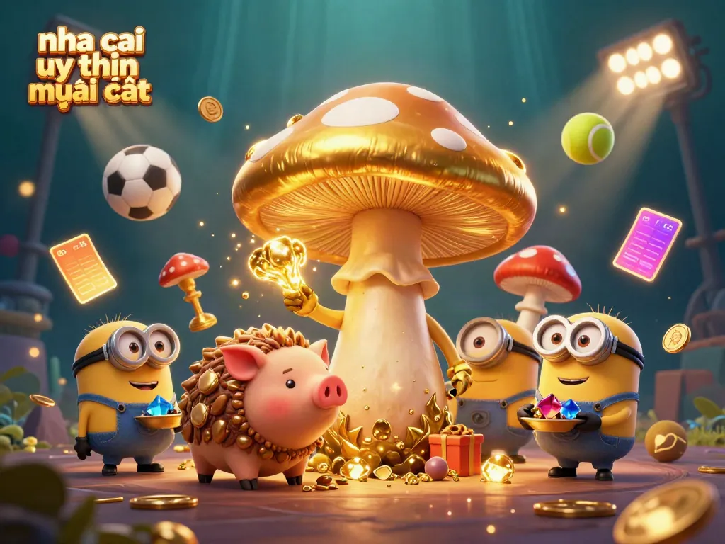 Exciting scene showcasing nha cai uy tin mới nhất with magical elements and dynamic sports betting elements.