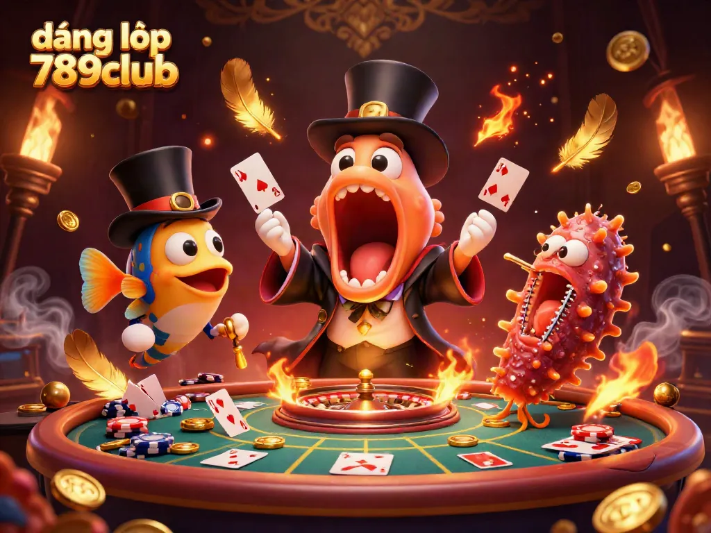 Experience the thrill of đăng nhập 789club with vibrant casino elements and characters in a magical scene.