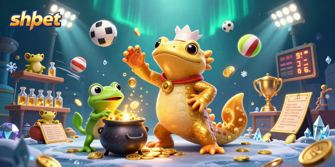 Experience shbet's thrilling online betting world with vibrant 3D elements and gold coins in action.