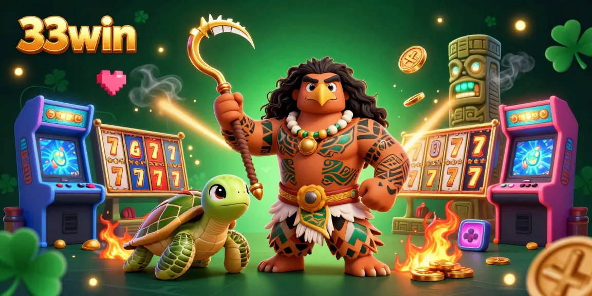 Play at 33win with vibrant slot machines and fun characters for an exciting casino experience.