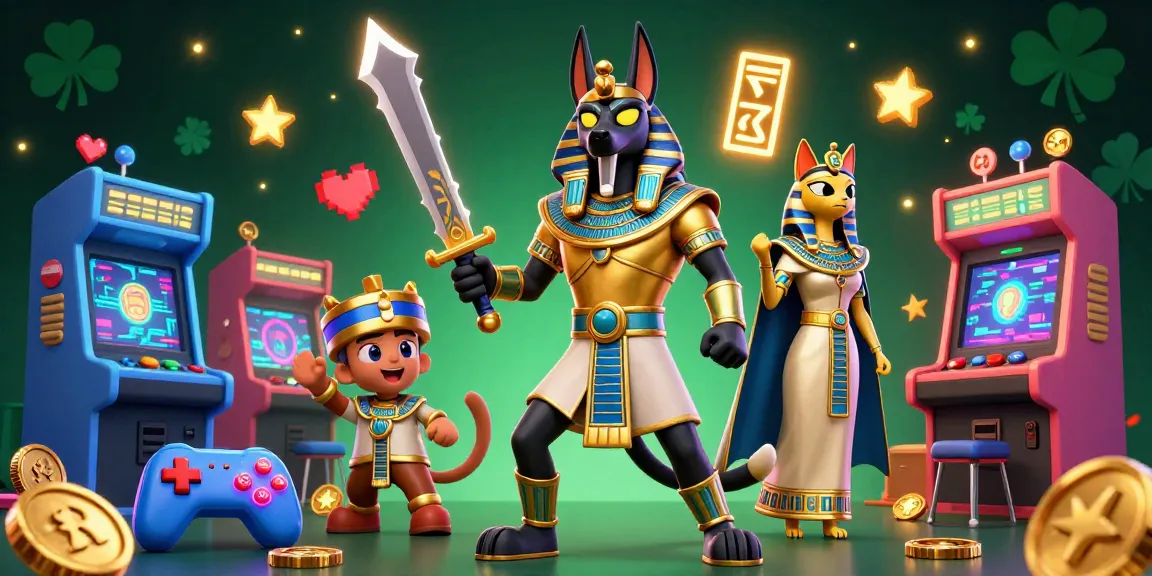 Engage in exciting game bài đổi thưởng with captivating characters and vibrant arcade elements.