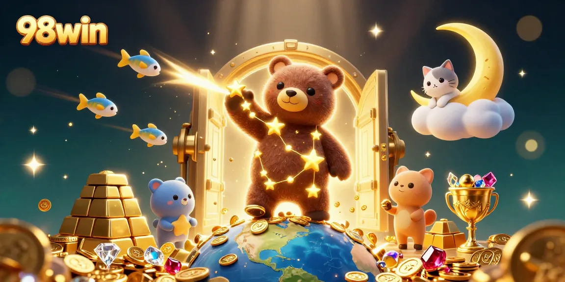 Engage with 98win’s vibrant casino magic, where treasure flows and fortune awaits!