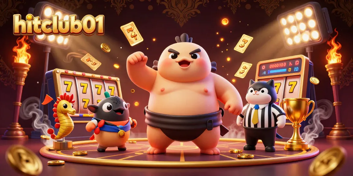 Hitclub01 enhances your play with vibrant slot reels and dynamic scenes of exciting wins.