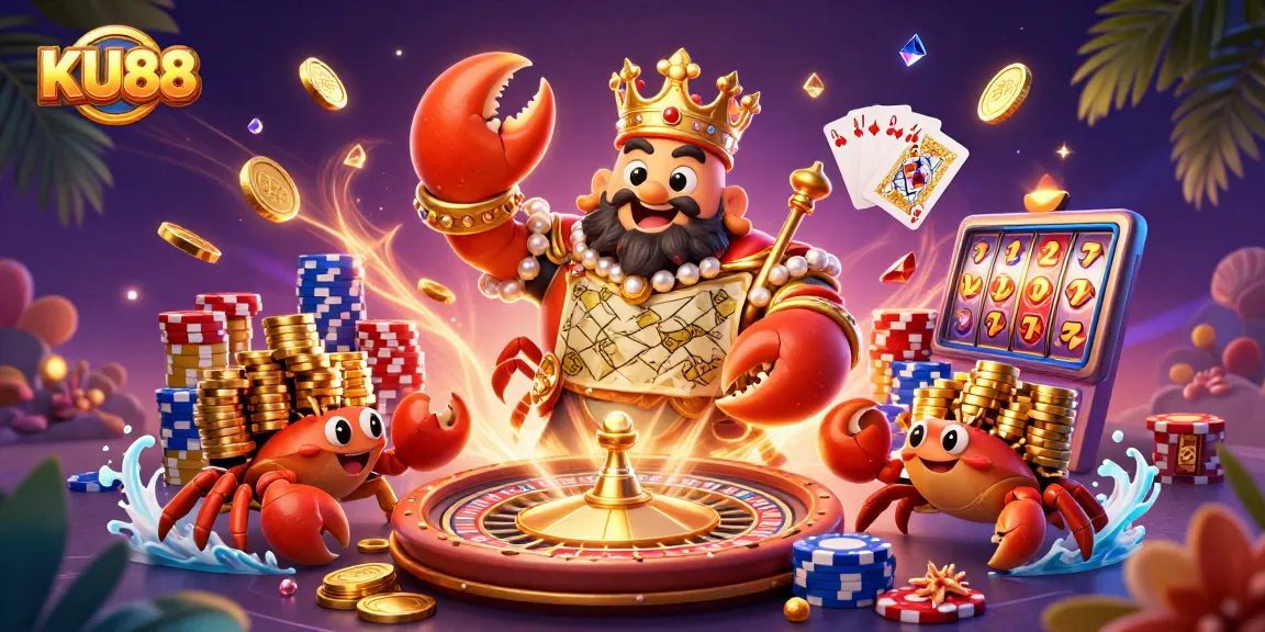 Experience thrilling gameplay at KU88 with vibrant casino characters and dynamic gaming elements.